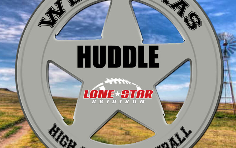 West Texas High School Football Huddle